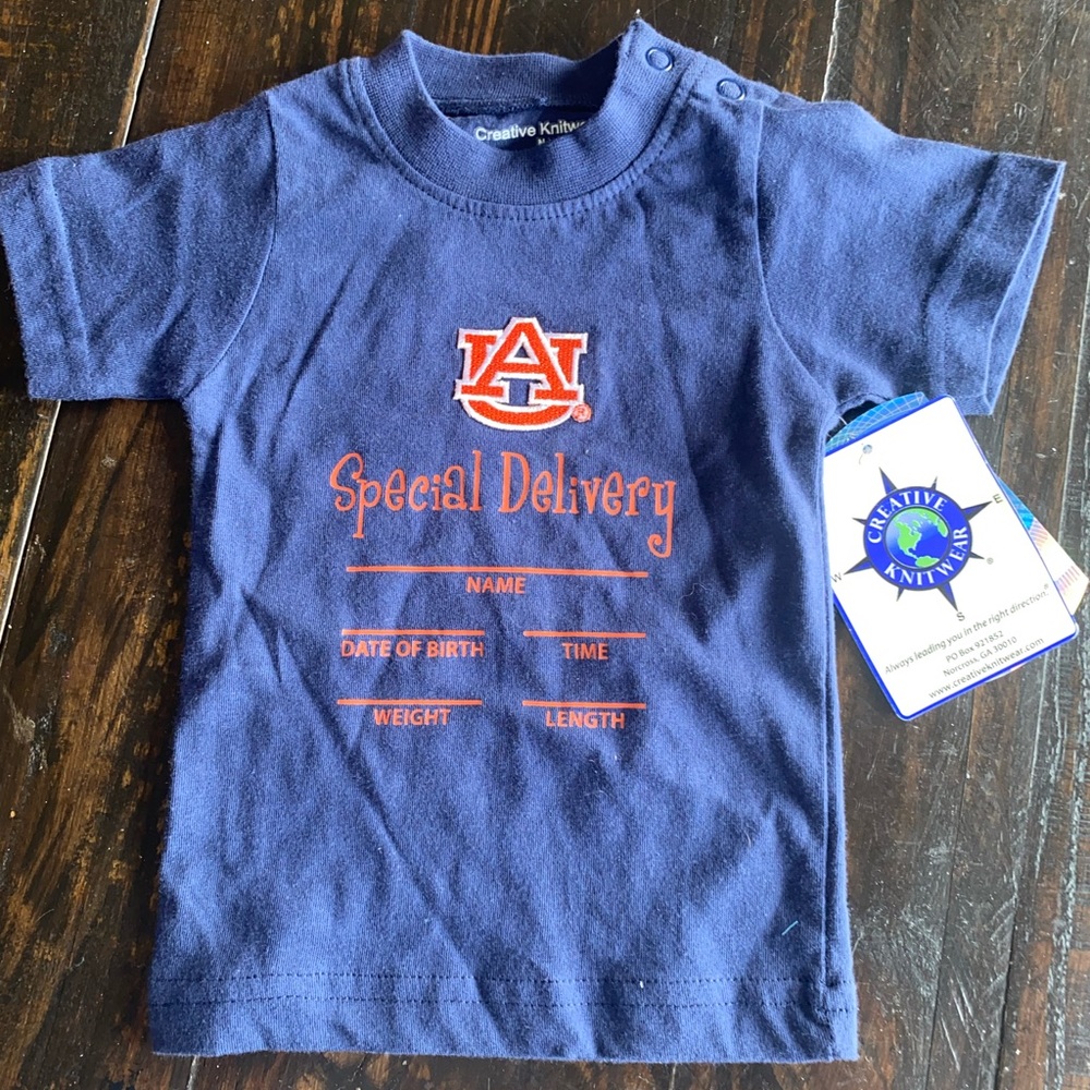 Auburn birth announcement shirt
